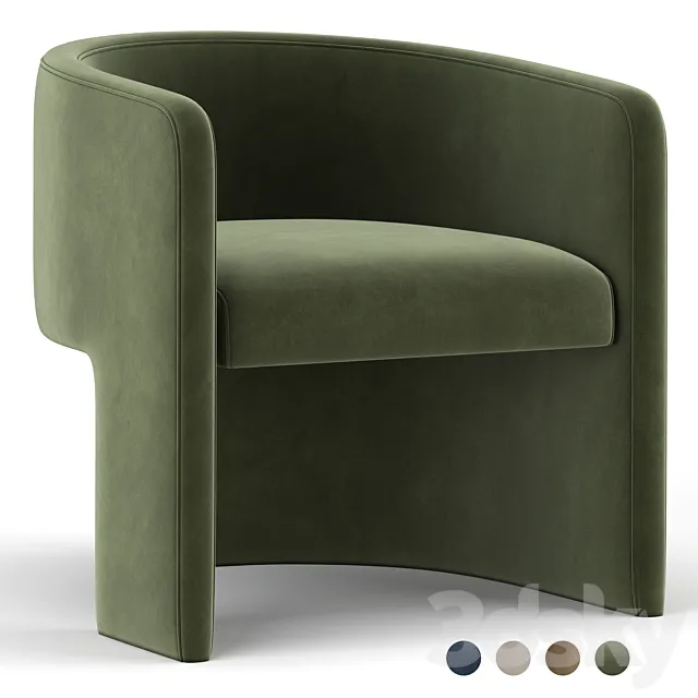 Martinique armchair 3D Model