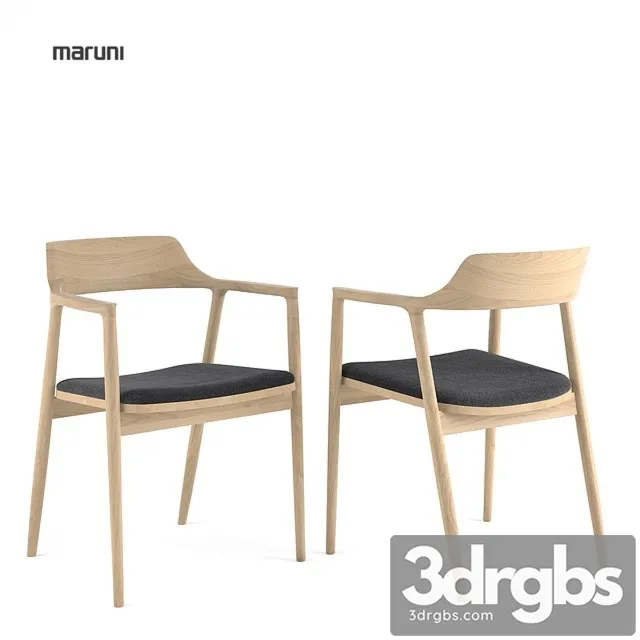 Maruni Chair Low Hiroshima Table 3D Model Free