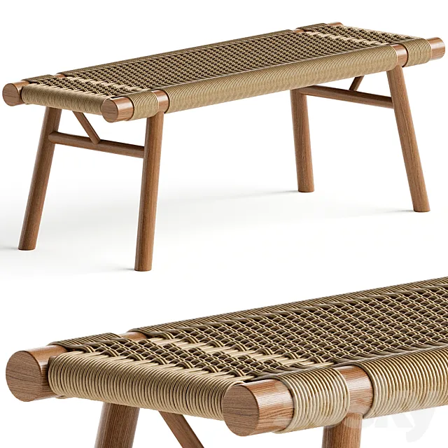 Maruta Bench by Big Sand Woodworking 3D Model