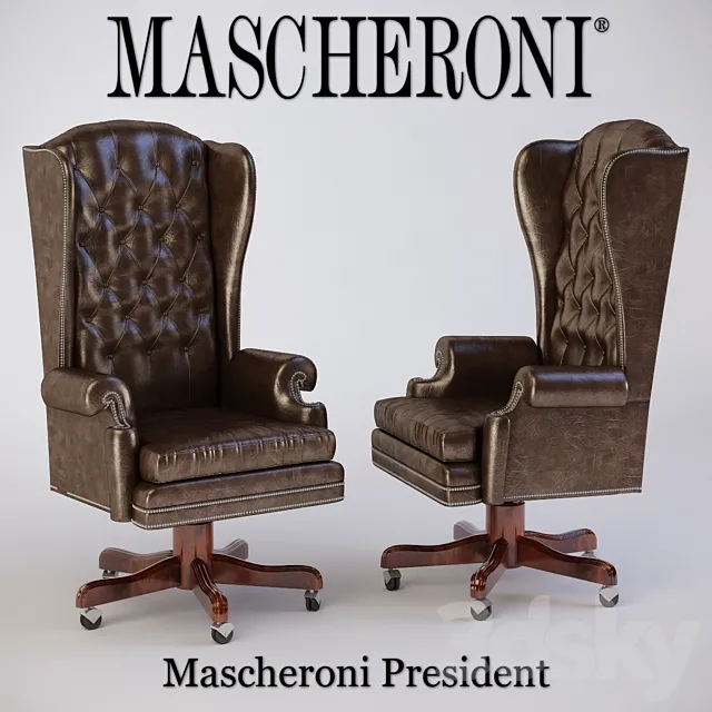 Mascheroni President Armchair 3D Model