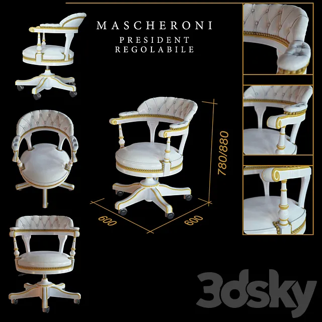 Mascheroni President regolabile 3DModel