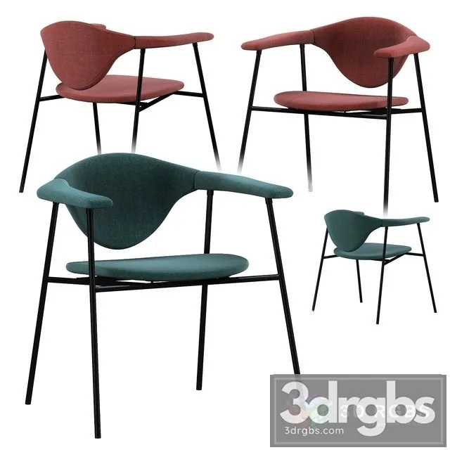 Masculo Chair Steel Base 3D Model Free