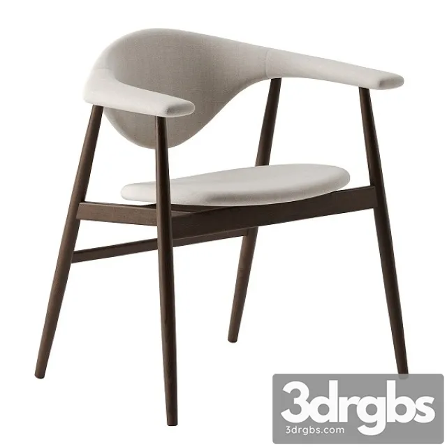 Masculo Dining Chair by Gubi 3D Model Download