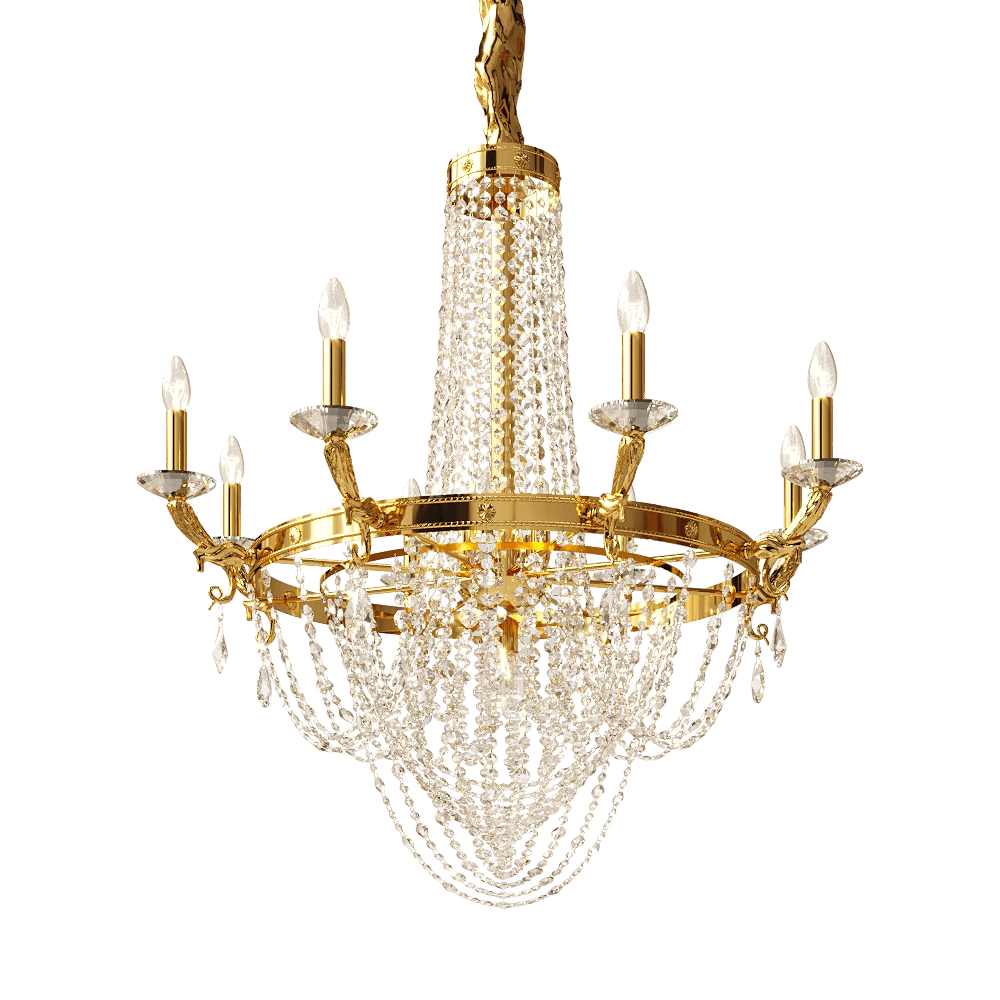 Masiero - Chandelier VE 805-8+4+1 3D Model