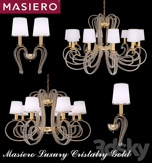 Masiero Luxury Cristalry Gold 3DModel