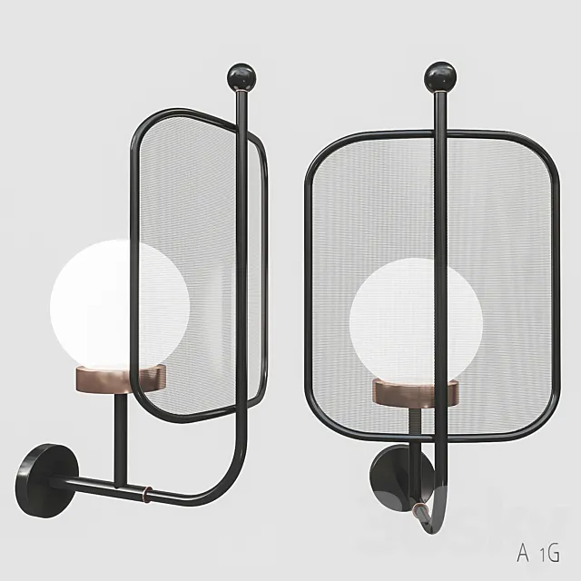 Masiero Papilio A 1G Sconce 3D Model