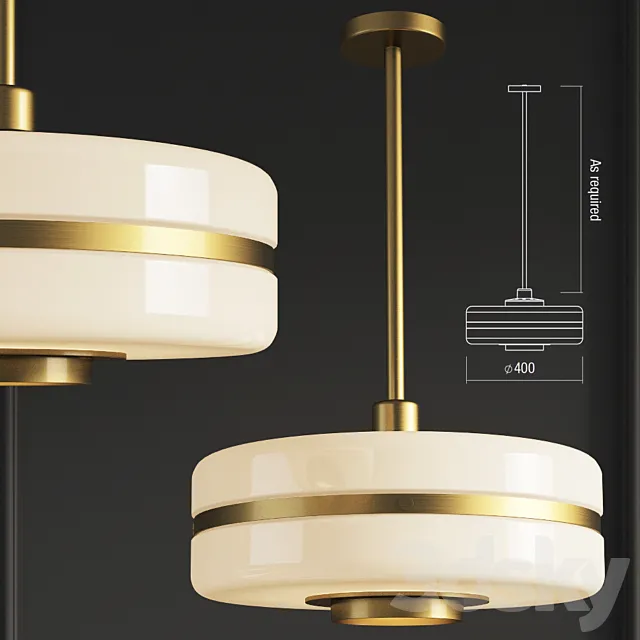 Masina Pendant Lamp Bertfrank 3D Model