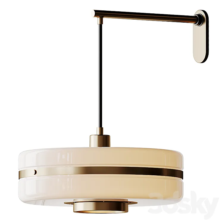 Masina Wall Lamp by Bert Frank 3D Model Free