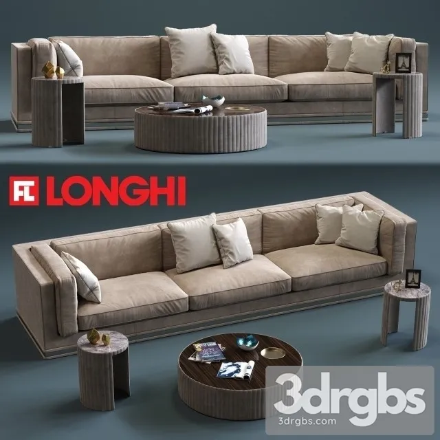 Mason 3Seat Sofa 01 3D Model Free