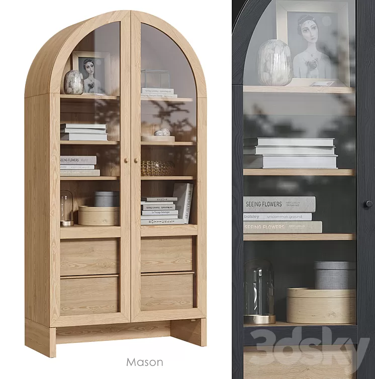 Mason Storage Cabinet Urban Outfitters 3D Model