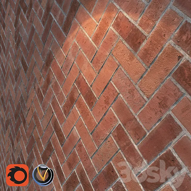 Masonry herringbone 3DModel