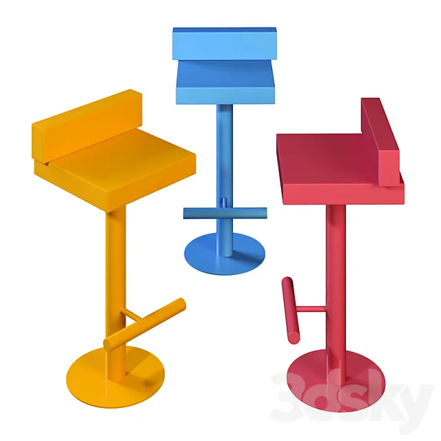 Mass Bar Stool 3D Model