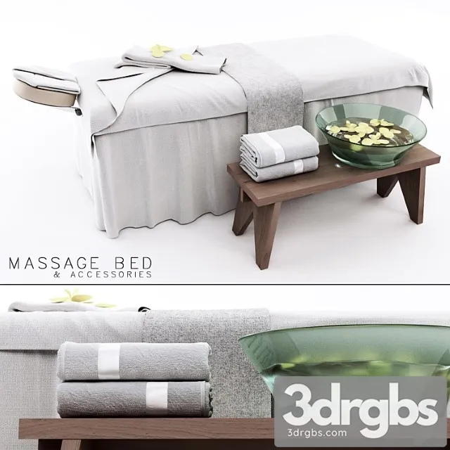 Massage Bed 3D Model Free