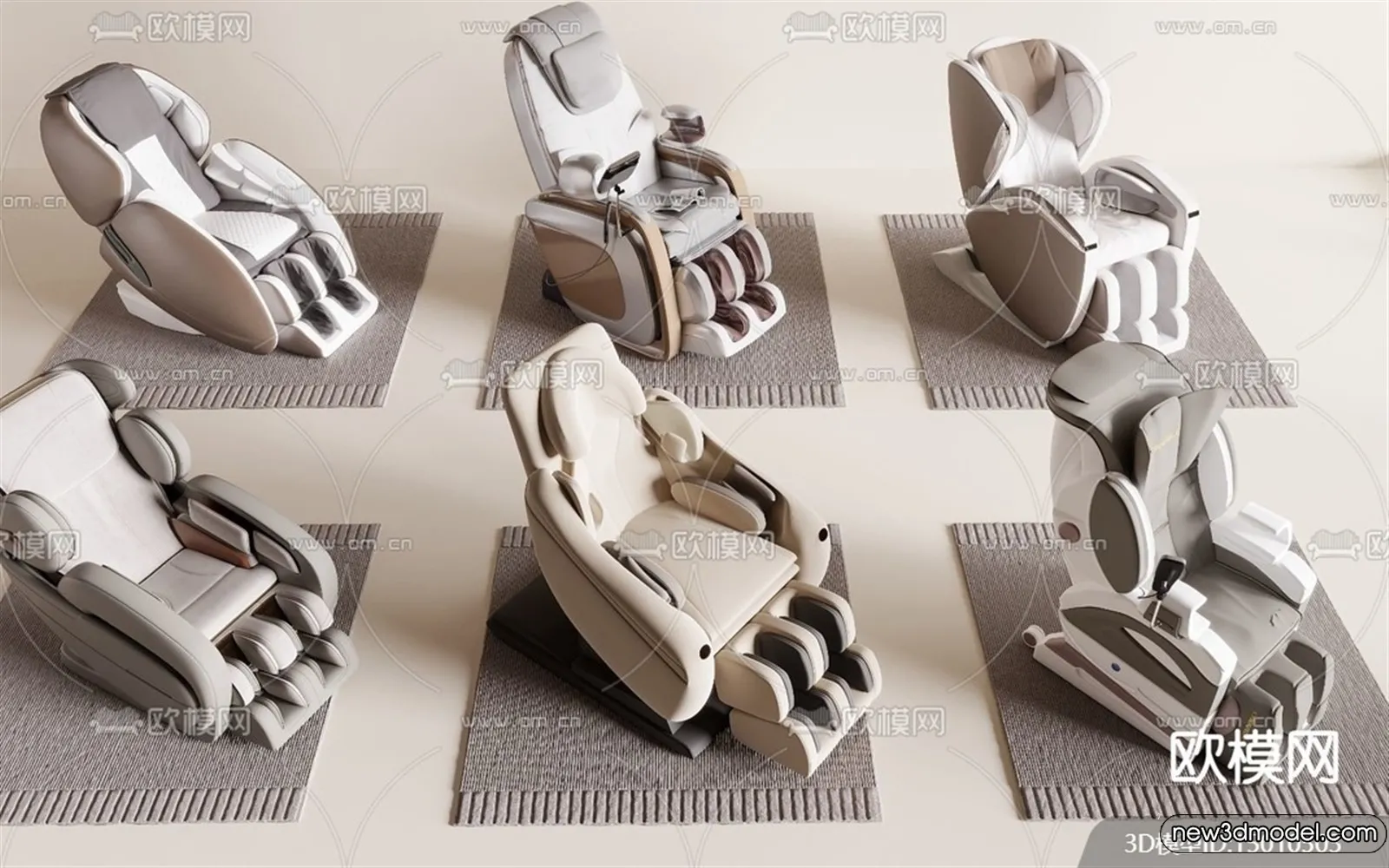 Massage Chairs - 3D Furniture Models for Interior - 010