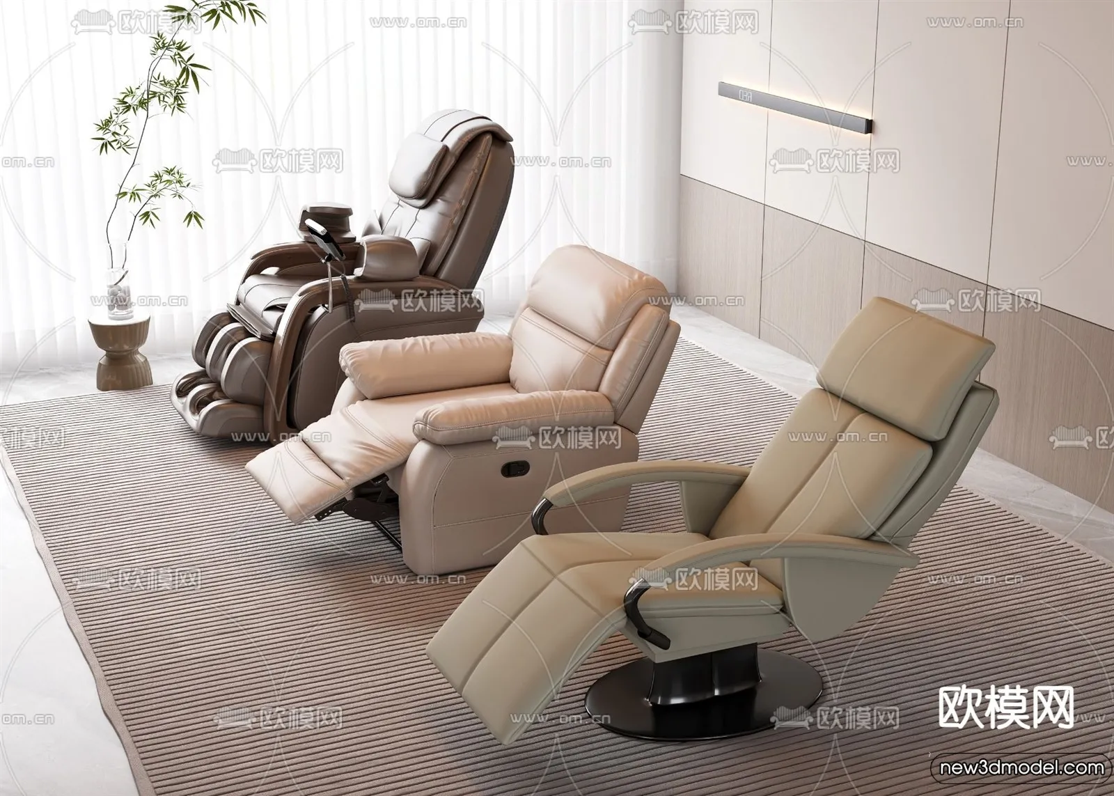 Massage Chairs - 3D Furniture Models for Interior - 022