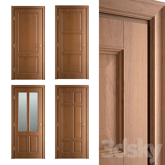 Massivstyle Interier Classic Door 02 3D Model