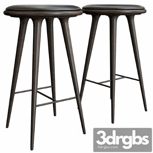 Mater design stool and bar stool 2 3D Model Free