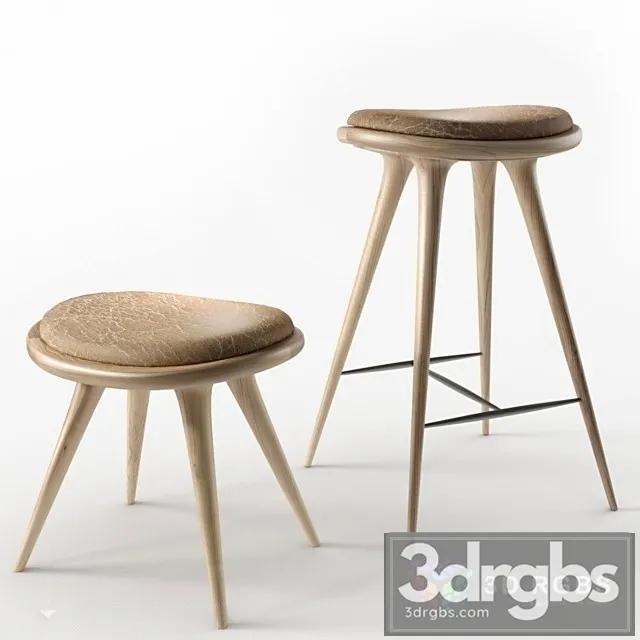Mater High Stool 3D Model Free