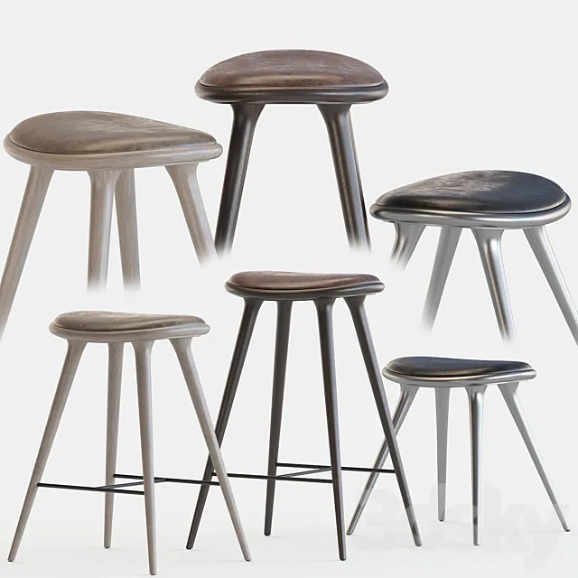 Mater stools by space copenhagen 3DModel