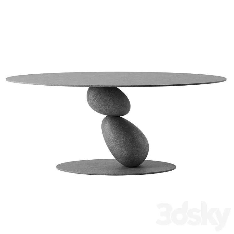 MATERA dining table by Mogg 3D Model Free