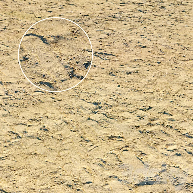 Material of sandy playground 3DModel