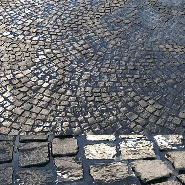 Material of wet radial paving 01 Free Download