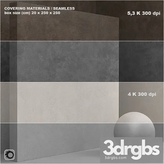 Material Seamless Coating Concrete Plaster Set 59 3D Model Free