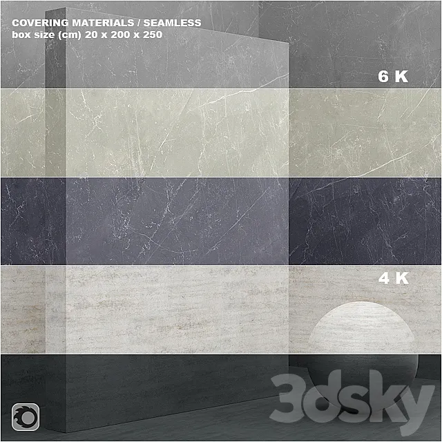 Material (seamless) – coating. marble. plaster set 46 3DModel