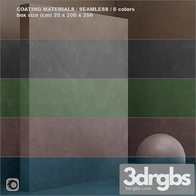 Material (seamless) – coating plaster set 32 3D Model Download