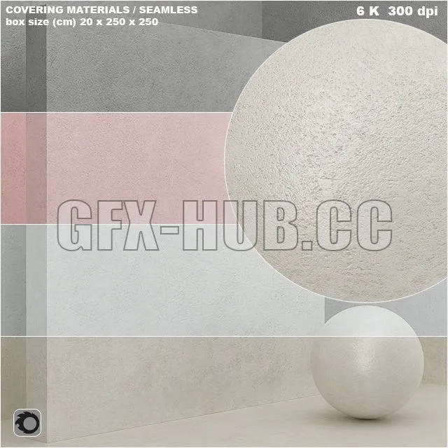 Material (seamless) - coating stone plaster set 56 3D Model