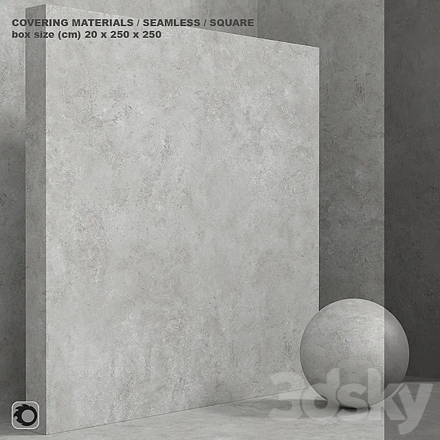 Material (seamless) – concrete plaster set 118 3DModel