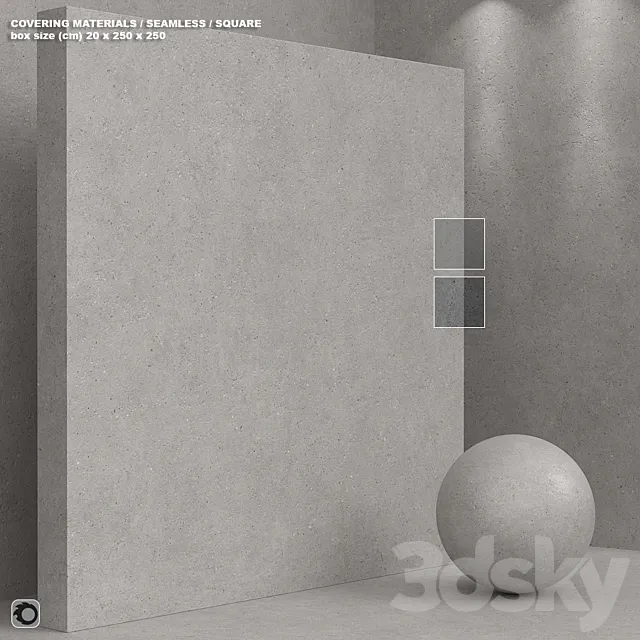 Material (seamless) – concrete plaster set 165 3DModel