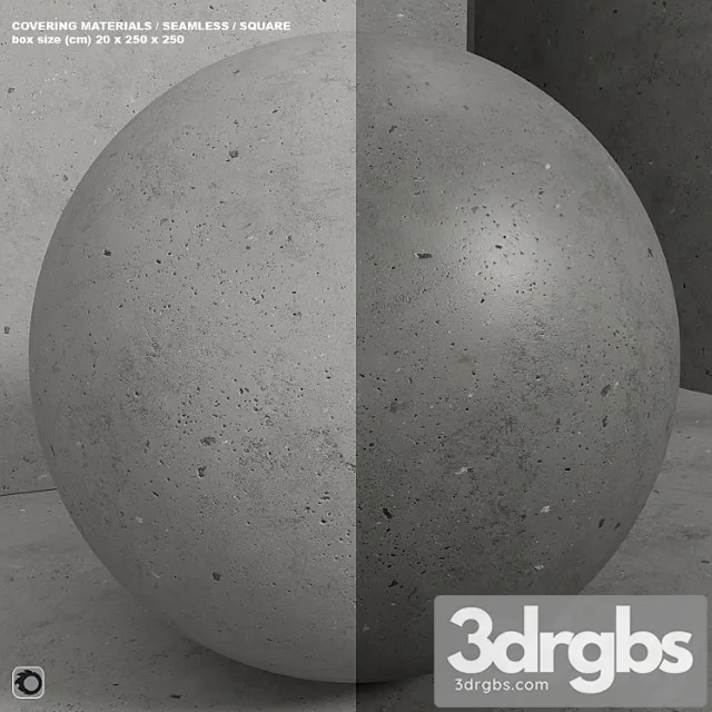 Material (seamless) - concrete plaster set 169 3D Model Free