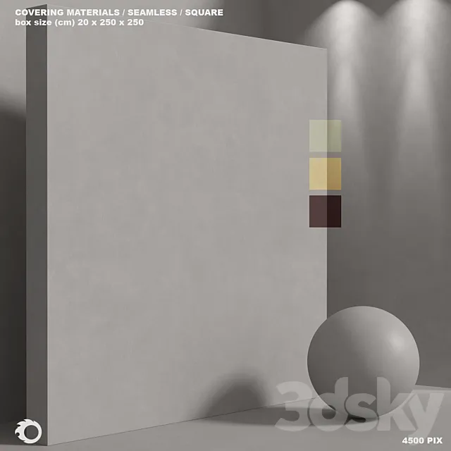 Material (seamless) - concrete plaster set 182 3D Model