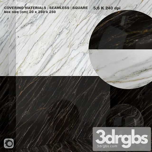 Material (seamless) - marble set 75 3D Model Free