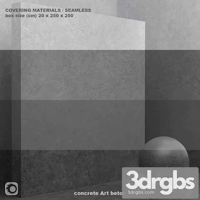 Material (seamless) – microconcrete concrete plaster set 73 3D Model Download