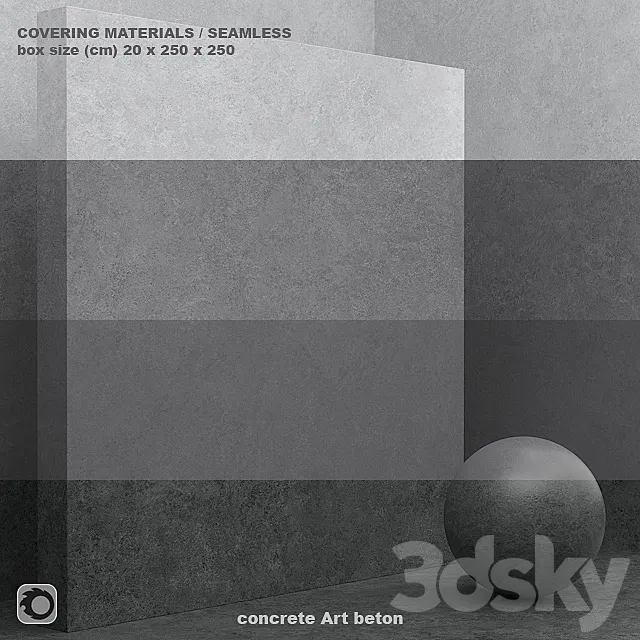 Material (seamless) – microconcrete. concrete. plaster set 73 3DModel