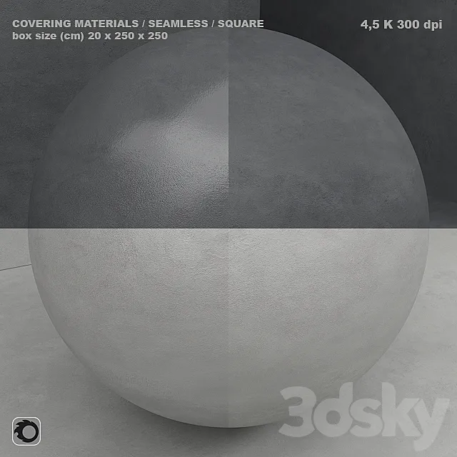 Material (seamless) - microconcrete concrete plaster set 80 3D Model