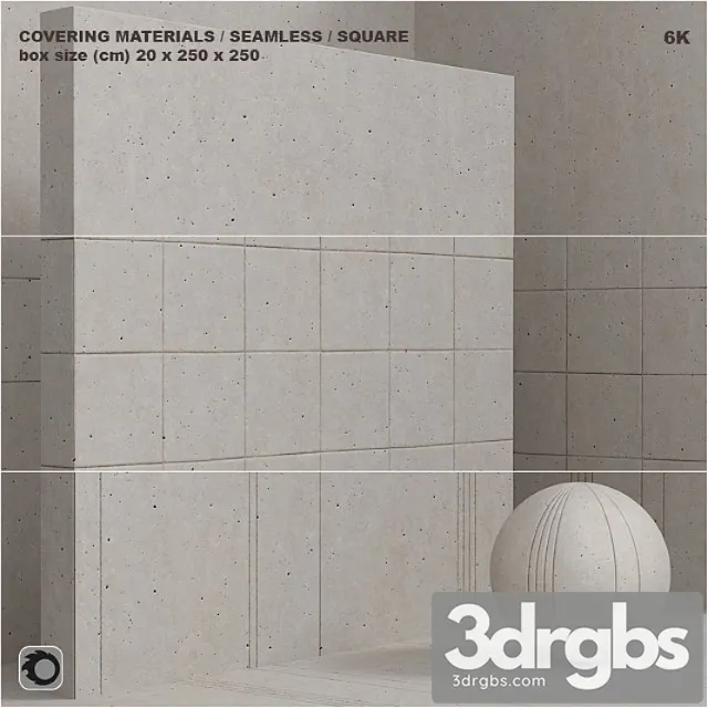 Material (seamless) - plaster concrete panel set 95 3D Model Free