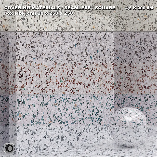 Material (seamless) - stone quartz quartzite set 79 3D Model