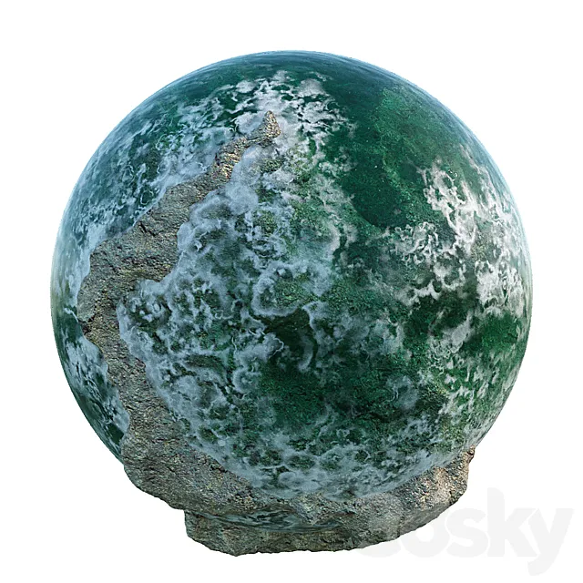 Material water with foam 3D Model