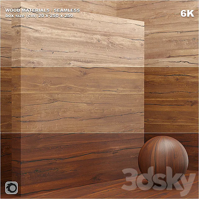 Material wood _ veneer _ slab (seamless) - set 27 3D Model
