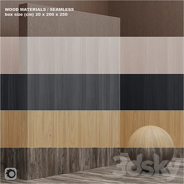 Material wood _ veneer (seamless) - set 10 3DModel