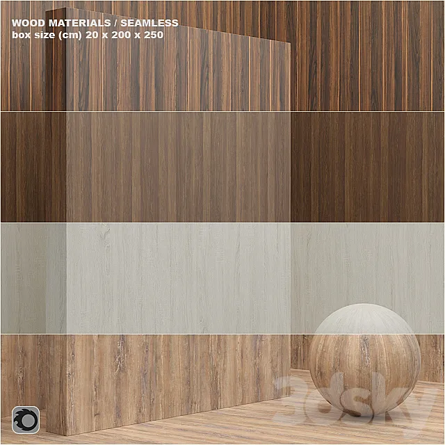 Material wood _ veneer (seamless) - set 11 3D Model