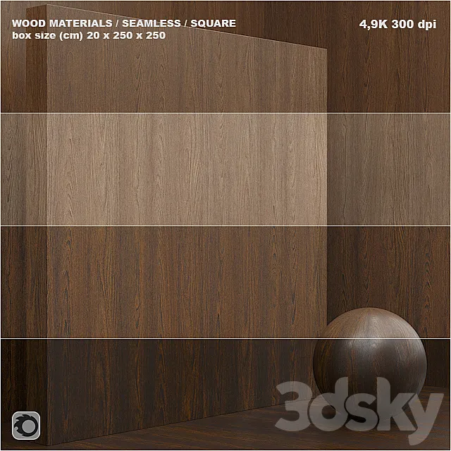 Material wood _ veneer (seamless) - set 36 3DModel