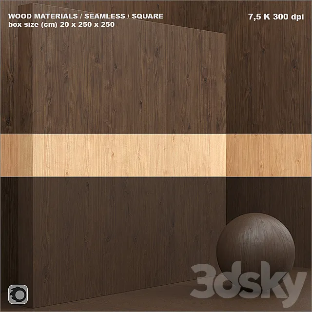 Material wood _ veneer (seamless) - set 44 3DModel