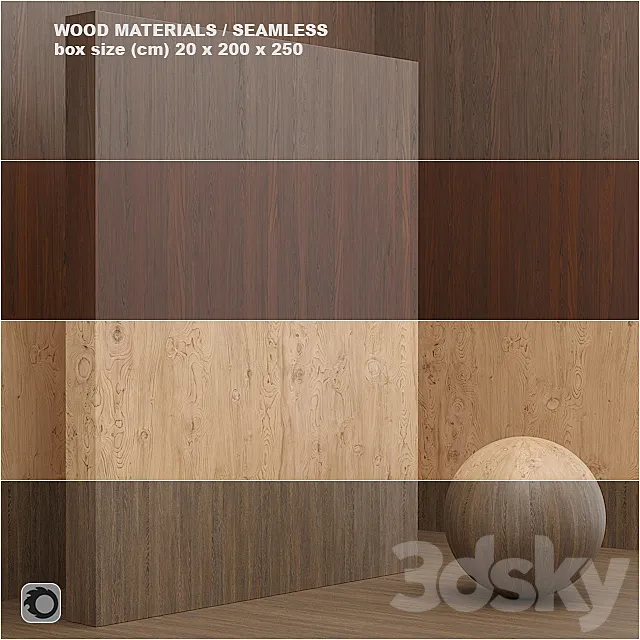 Material wood _ veneer (seamless) - set 6 3DModel