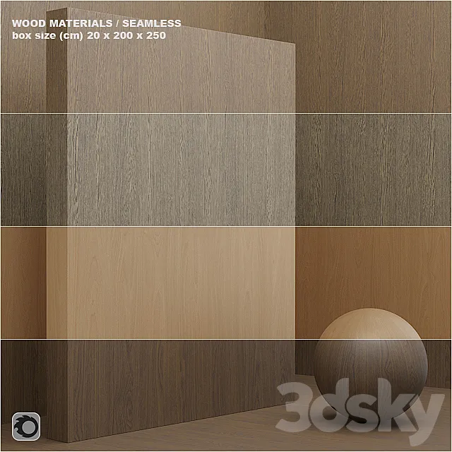 Material wood _ veneer (seamless) - set 8 3D Model