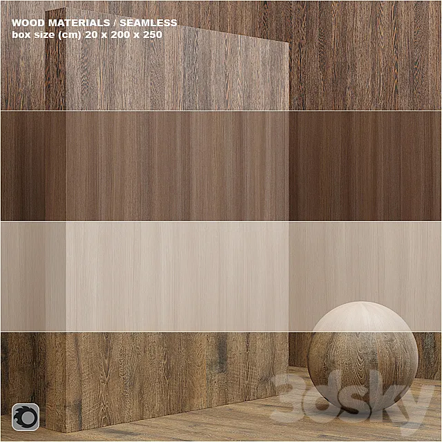 Material wood _ veneer (seamless) - set 9 3D Model
