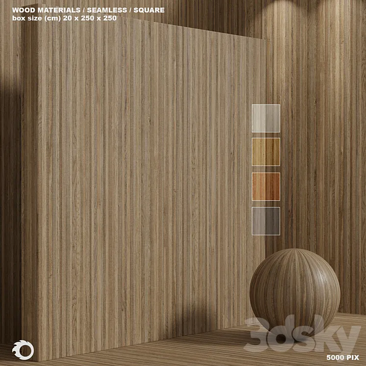 Material wood (seamless) oak - set 130 3D Model Free